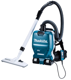 マキタ製の充電式背負クリーナー